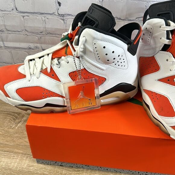 👟 Air Jordan 6 “Gatorade” Retro Sneakers - Size 9 With a Box👟 - Picture 5 of 7
